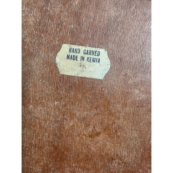 Handcrafted Elephant Wall Hanging Carved Wood Art from Kenya Decorative - Picture 4 of 6